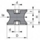 Silent bloc caoutchouc C GP CT 10x10 M4