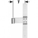 Penture volet D16 x300mm chromé brillant