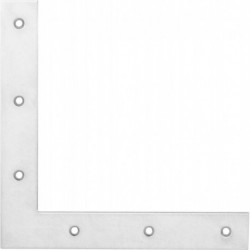 Equerre Penture volet porte 250x250mm chromé brillant