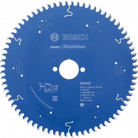 Lame de scie circulaire.Expert Alu210x2,8x30mm Z72 TF-Bosch