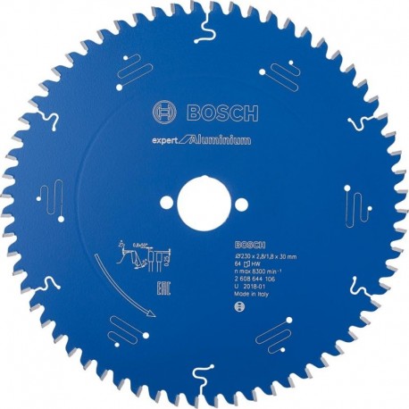 Lame de scie circulaire.Expert Alu230x2,8x30mm Z64 TF-Bosch