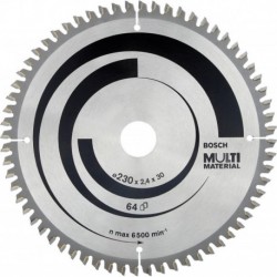 Lame de scie circulaire.Expert MM 230x2,4x30mm Z64 TF-Bosch