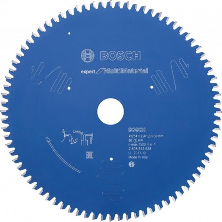 Lame de scie circulaire.Expert MM 254x2,4x30mm Z80 TF-Bosch