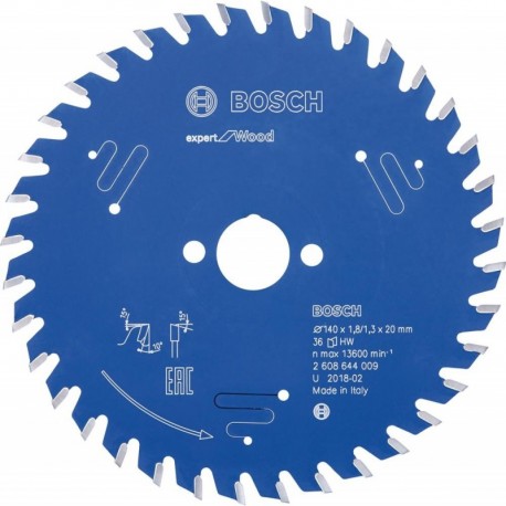 Lame de scie circulaire.Expert W 140x1,8x20mm Z36 W Bosch