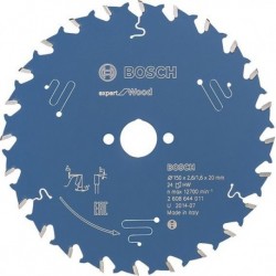 Lame de scie circulaire.Expert W 150x2,6x20mm Z24 W Bosch