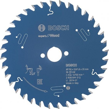 Lame de scie circulaire.Expert W 150x2,6x20mm Z36 W Bosch