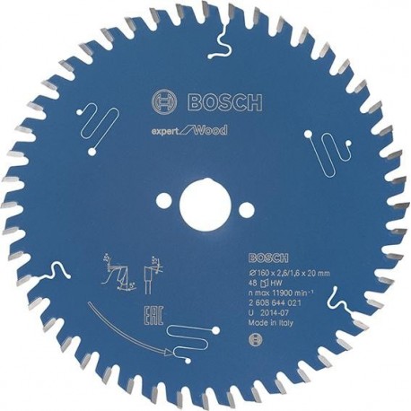 Lame de scie circulaire.Expert W 160x2,6x20mm Z48 W Bosch