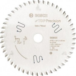 Lame de scie circulaire.TOP Pre MM165x1,8x20mm Z56 TF-Bosch