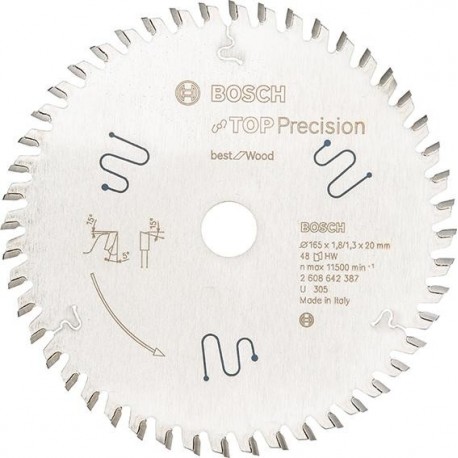 Lame de scie circulaire.TOP Pre MM165x1,8x20mm Z56 TF-Bosch
