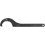 Clé à ergot articulée à tenon, Capacité de serrage : 165-230 mm, Ø du tenon 10,0 mm, Long. 460 mm