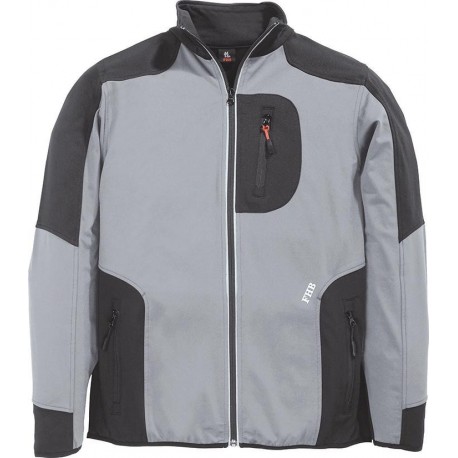 Veste de travail Ralf,Jersey-Fleece, Taille 2XL, gris/noir