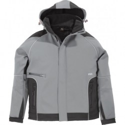 Veste de travail Walter, Softshell, Taille L, gris/noir