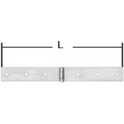 Charnière bande 35x2,5x500mm chromé brillant