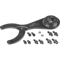 Jeu de clés à ergots articulées pour clé dynamométrique, Capacité de serrage : 80-125 mm, Ø du tenon 4 5 6 7 8 mm