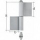 Charnière double 2350/K04/120 mm (Par 10)