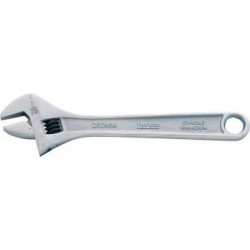 Clé à molette, Dimensions : 12 pouces, Long. 308 mm, Cote s/plats 34 mm