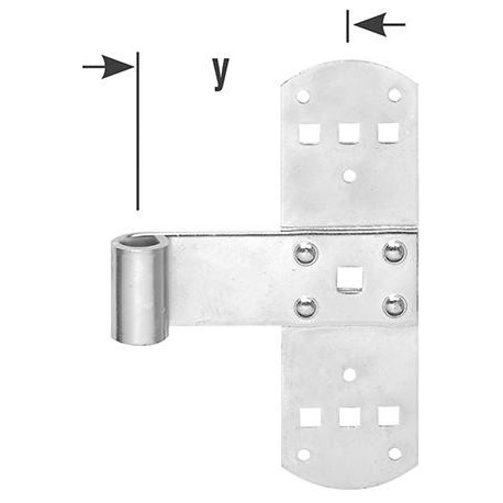 Gond D13 x160mm chromé brillant