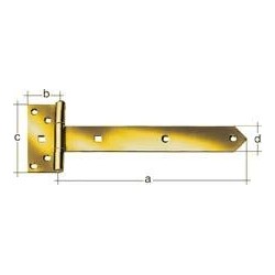 Penture volet 3126/K2/600 mm