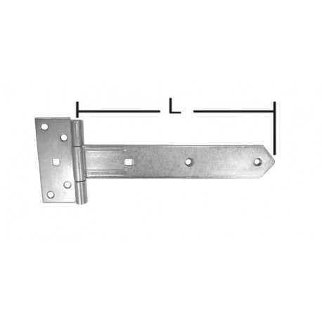 Penture volet 35x2,5x350mm chromé brillant