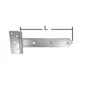 Penture volet 35x2,5x350mm chromé brillant