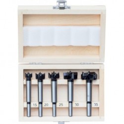 Foret bois/PVC-Set HW 5 pièces 15-35mm FORTIS