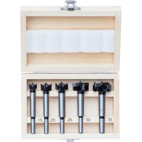 Foret bois/PVC-Set HW 5 pièces 15-35mm FORTIS