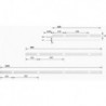 Luminaire LED 1200 ww EDS Op., 12V, 7.2W, 1.8m