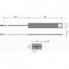 Luminaire LED 180mm nw EDS Op., 12V, 1.8W, 1.8m