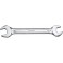 Clé plate double, poli, Cote s/plats : 16 x 17 mm, Long. 201 mm