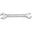 Clé plate double, poli, Cote s/plats : 16 x 17 mm, Long. 201 mm