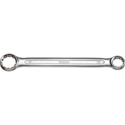 Clé polygonale double coudée, DIN 837 B, poli, Cote s/plats : 17 x 19 mm, Long. 185 mm