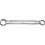 Clé polygonale double coudée, DIN 837 B, poli, Cote s/plats : 18 x 19 mm, Long. 185 mm