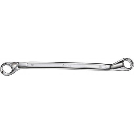 Clé polygonale double coudée, DIN 838, poli, Cote s/plats : 10 x 11 mm, Long. 203 mm