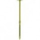 Vis Paneltwistec tête bombée, acier galvanisé jaune TX 40 8,0 x 140 mm (Par 50)