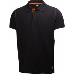 T shirt polo Oxford, Taille M, noir