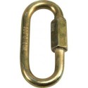Mousqueton à visser zingué jaune 10,0mm (Par 25)