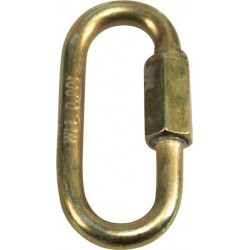 Mousqueton à visser zingué jaune 4,0mm (Par 100)