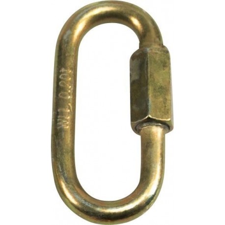 Mousqueton à visser zingué jaune 8,0mm (Par 50)