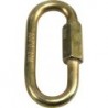 Mousqueton à visser zingué jaune 8,0mm (Par 50)