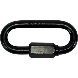 Mousqueton à visser zingué noir 8,0mm (Par 50)