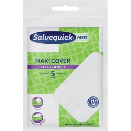 Pansements Salvequick 76x54mm, 5 unités