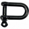 Manilles, droites, galvanisées zingué noir 10,0mm-3,8" (Par 25)