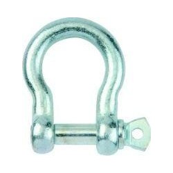 Manilles, droites, zingué 10,0mm-3/8" (Par 25)