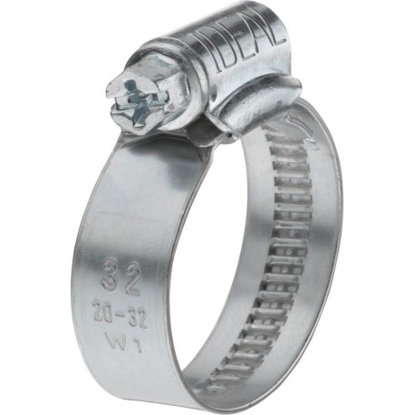 Collier serrage à vis IDEAL W1 12mm, DIN3017, 160-180mm