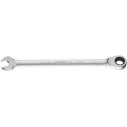 Clé mixte à cliquet, extra-long, tête à cliquet droite, Cote s/plats : 30 mm, Long. 530 mm, Angle de travail 5 °