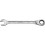 Clé mixte à cliquet, tête à cliquet droite, Cote s/plats : 32 mm, Long. 424 mm, Angle de travail 5 °