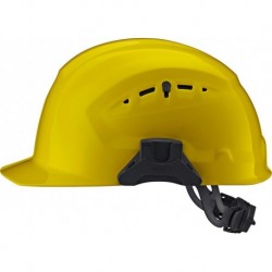Casque de chantier CrossElectric avec molette, jaune