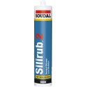 Mastic silicone Silirub 2 310ml noir SOUDAL(Par 15)