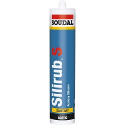 Mastic sanitaire Silirub S 310ml marron SOUDAL(Par 15)