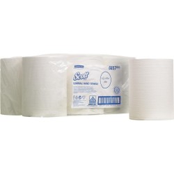 Rouleau serviette papier SCOTT blanc, 1-l.,6R. pour 11833 (Par 6)